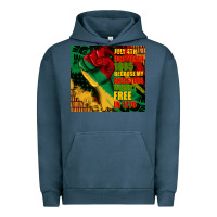 Pigment Midnight Navy juneteenth 1865 because my ancestors werent free in 1776 tumbler Urban Hoodie - CowGirlArtShop