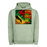 Pigment Oil Green juneteenth 1865 because my ancestors werent free in 1776 tumbler Urban Hoodie - CowGirlArtShop