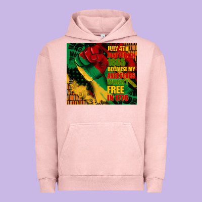 Juneteenth 1865 Because My Ancestors Werent Free In 1776 Tumbler Urban Hoodie Designed By Cowgirlartshop