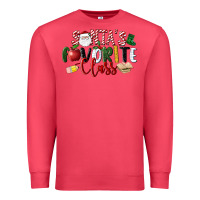 Cardinal Santa's Favorite Class Christmas Premium Sweatshirt - LillyAllenDesigns