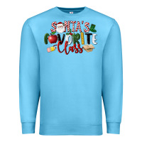 Ocean Blue Santa's Favorite Class Christmas Premium Sweatshirt - LillyAllenDesigns