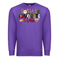 Purple Santa's Favorite Class Christmas Premium Sweatshirt - LillyAllenDesigns