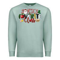 Seafoam Santa's Favorite Class Christmas Premium Sweatshirt - LillyAllenDesigns