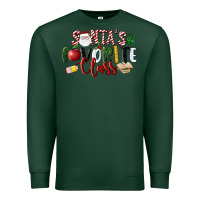 Sports Green Santa's Favorite Class Christmas Premium Sweatshirt - LillyAllenDesigns
