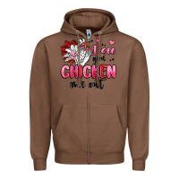 Chestnut i see you chicken out Zipper Hoodie - MaliasSmallBusiness