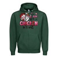 Sports Green i see you chicken out Zipper Hoodie - MaliasSmallBusiness