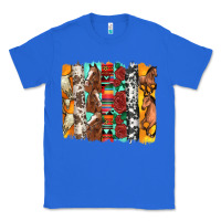 True Royal western horses roses and bullskulls wıth cowhide amd serape brushstro Classic Tee - Artiststas