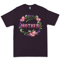 Plum mother with floral wreath Premium Tee - RanaPortraitStore