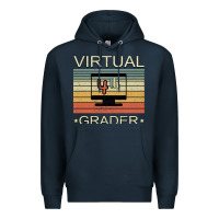 Navy Virtual 4th Grader Premium Hoodie - Bettercallsaul