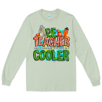Matcha pe teacher but cooler Long Sleeve Tee - NancyCooperArtShop