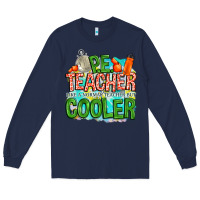 Navy pe teacher but cooler Long Sleeve Tee - NancyCooperArtShop