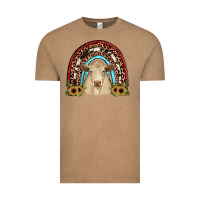 Vintage Coffee charolais  rainbow Vintage Tee - JahusDesignShop