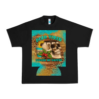 Black dead tired fueled by coffee 12 oz can cooler (regular) Urban Heavy Tee - Artiststas