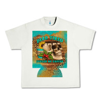 Pistachio dead tired fueled by coffee 12 oz can cooler (regular) Urban Heavy Tee - Artiststas