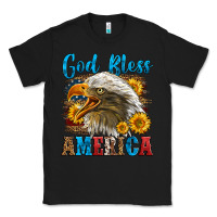 Black God Bless America Classic Tee - LillyAllenDesigns