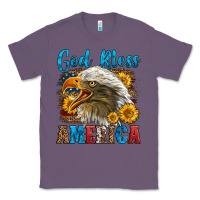 Lavender God Bless America Classic Tee - LillyAllenDesigns