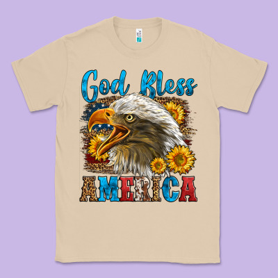 God Bless America Classic Tee Designed By Lillyallendesigns