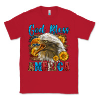 Red God Bless America Classic Tee - LillyAllenDesigns