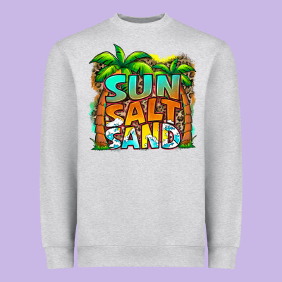 Sun Salt Sand Summer Heavyweight Sweatshirt Designed By Jasminsmagicworld