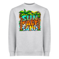 Heather Grey sun salt sand summer Heavyweight Sweatshirt - Jasminsmagicworld
