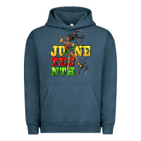 Pigment Midnight Navy juneteenth Urban Hoodie - CowGirlArtShop