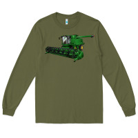 Army Green Harvester Long Sleeve Tee - LillyAllenDesigns