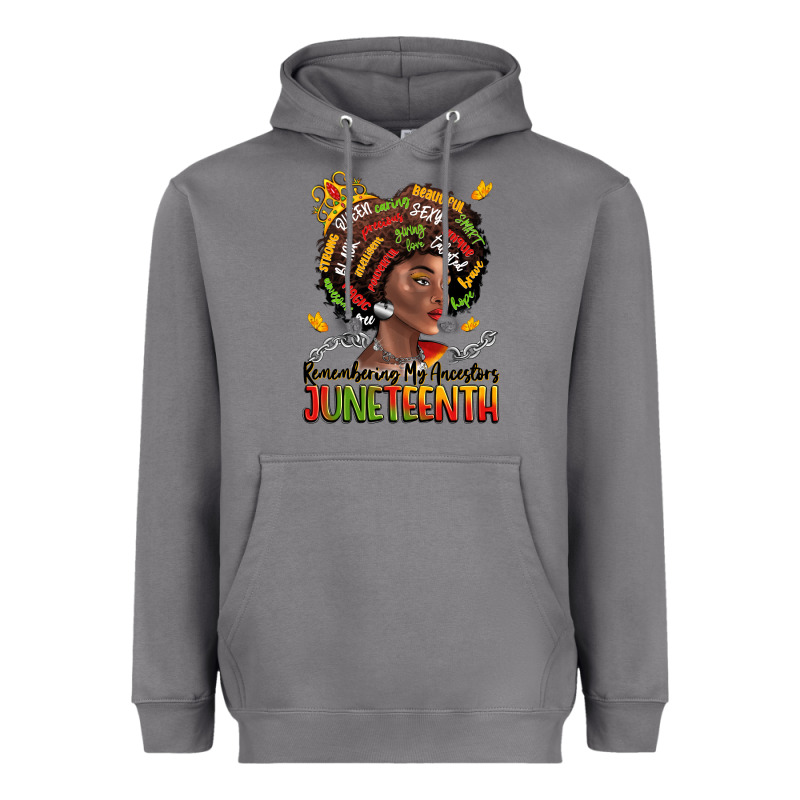 Remembering My Ancestors Juneteenth Heavyweight Hoodie by LillyAllenDesigns | Teevron