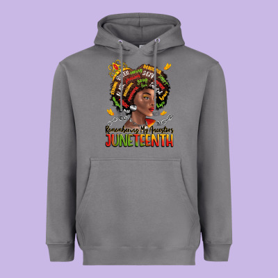 Remembering My Ancestors Juneteenth Heavyweight Hoodie Designed By Lillyallendesigns