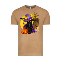 Vintage Camel black witch cat coffin and moon Vintage Tee - BundleAndBundleShop