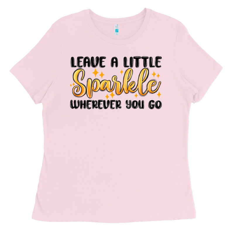 Leave A Little Sparkle Wherever You Go Ladies Tee by MaliasSmallBusiness | Teevron
