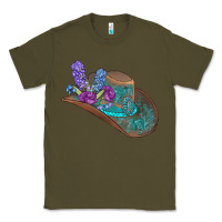 Army Green cowboy hat Classic Tee - AdoDesignShop