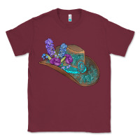 Burgundy cowboy hat Classic Tee - AdoDesignShop