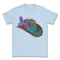 Dusty Blue cowboy hat Classic Tee - AdoDesignShop