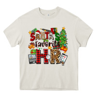 Cream santa's favorite hr Heavy Core Tee - Zillion Design Studio