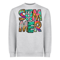 Heather Grey summer leopard tie dye Heavyweight Sweatshirt - Jasminsmagicworld