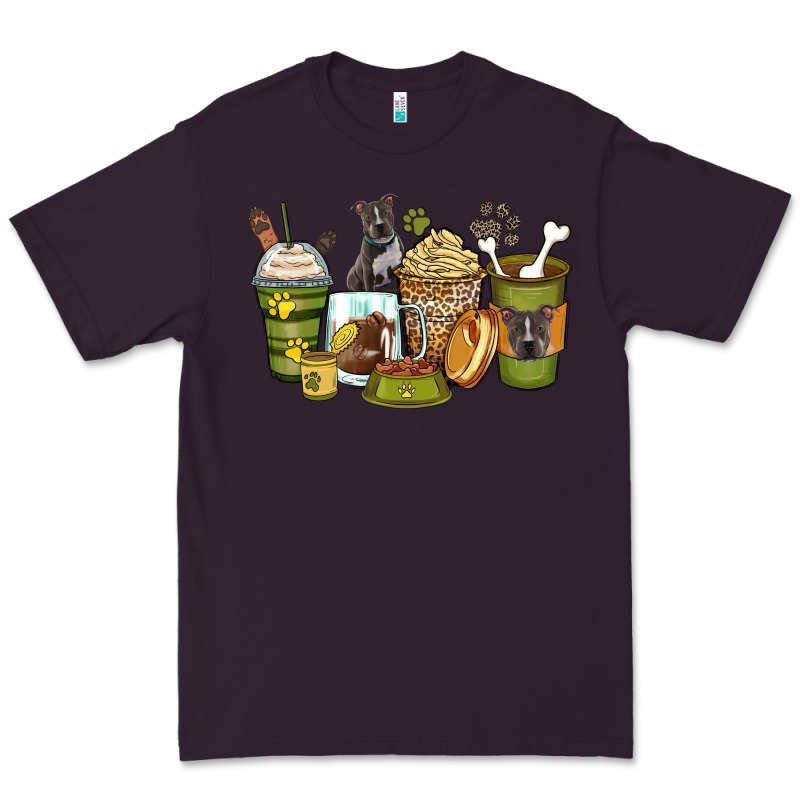 Pitbull Coffee Cups Premium Tee by Zillion Design Studio | Teevron