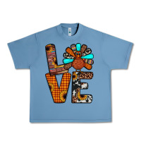 Pebble Blue turkey love Urban Heavy Tee - JahusDesignShop