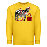 Lemon Christmas Zebra Baby And Mama Premium Sweatshirt - LillyAllenDesigns