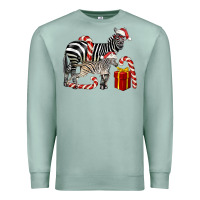 Christmas Zebra Baby And Mama Premium Sweatshirt | Teevron