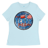 Baby Blue back it up terry put it in reserve Ladies Tee - MaliasSmallBusiness