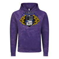 Cloud Purple back the blue Vintage Hoodie - CowhideDigitalArt