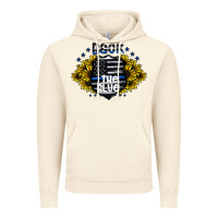 Vintage Artic back the blue Vintage Hoodie - CowhideDigitalArt