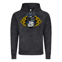 Vintage Black back the blue Vintage Hoodie - CowhideDigitalArt