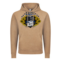 Vintage Coffee back the blue Vintage Hoodie - CowhideDigitalArt