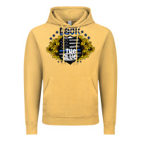 Vintage Mustard back the blue Vintage Hoodie - CowhideDigitalArt