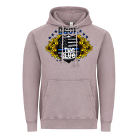 Vintage Zinc back the blue Vintage Hoodie - CowhideDigitalArt