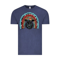 Vintage Denim black angus  rainbow Vintage Tee - JahusDesignShop