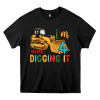 Black i'm 4 and digging it Heavy Core Tee - Artiststas