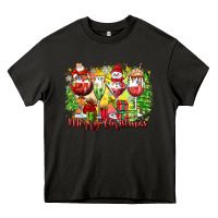 Merry Christmas Wine Glasses Heavy Core Tee | Teevron