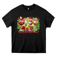 Black merry christmas wine glasses Heavy Core Tee - Zillion Design Studio